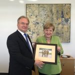 pp. Merkel i Haseloff foto